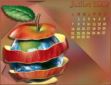Calendrier Juillet 2008