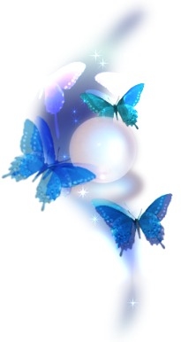 Papillons de rêves bleus