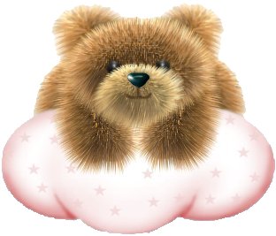 Tube ourson nuage