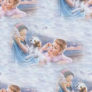Papier enfant bleu sans raccord